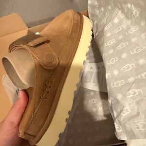 UGG Chestnut Suede Slip-On Loafers